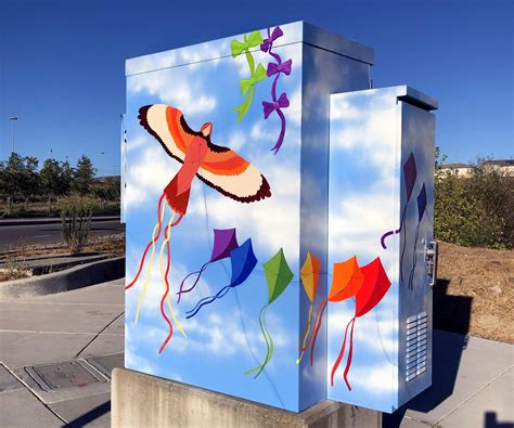 art on electrical boxes|utility box public art.